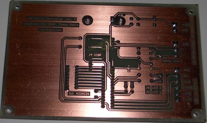 6×zelfontworpen & vervaardigde printplaat (afmeting & connectors gelijk aan origineel)